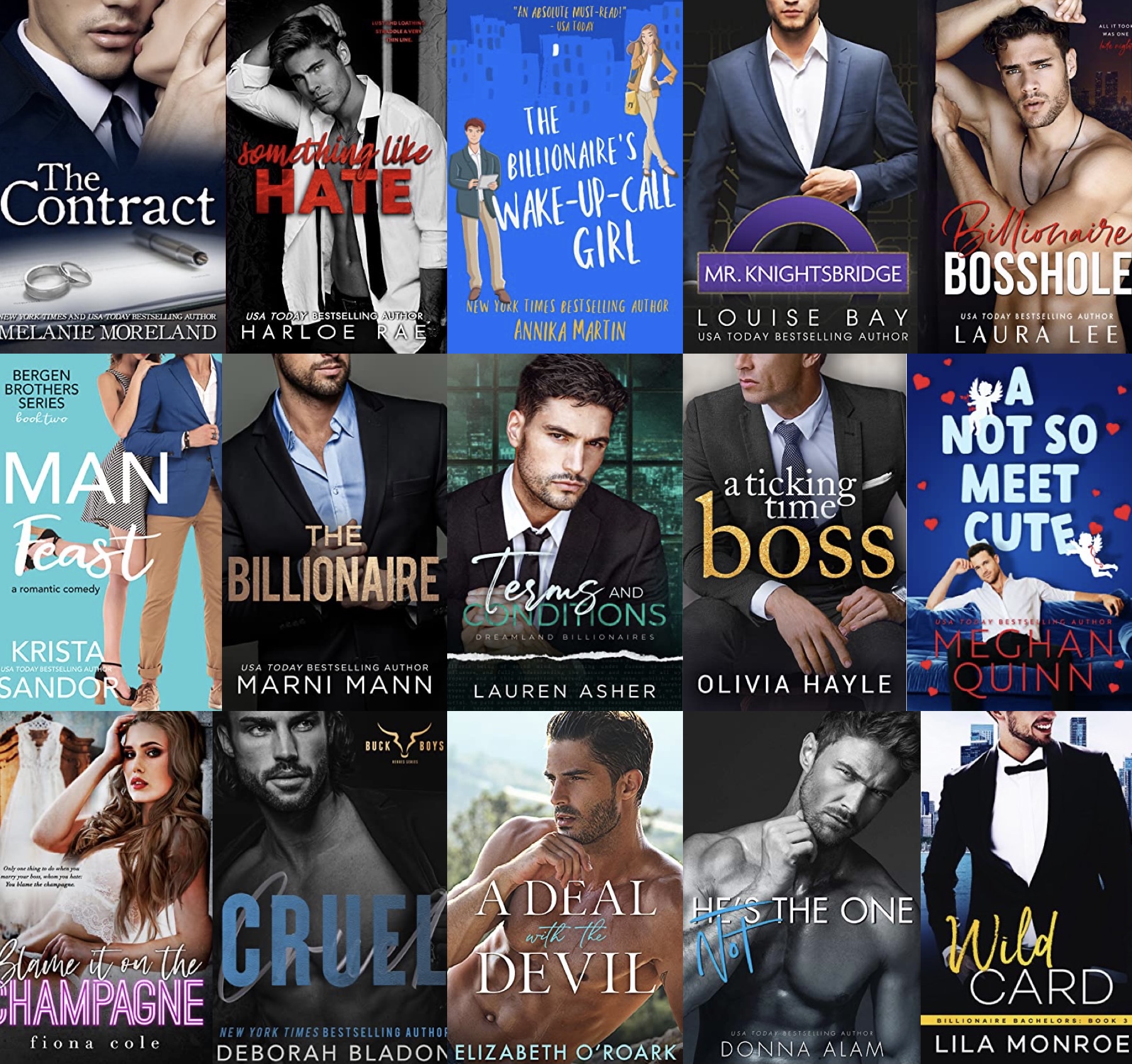 15 Bossy Billionaire Romance Books billede